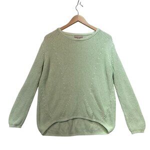 Banana Republic Womens Soft Girl Sweater Small Green Knit Casual Cozy